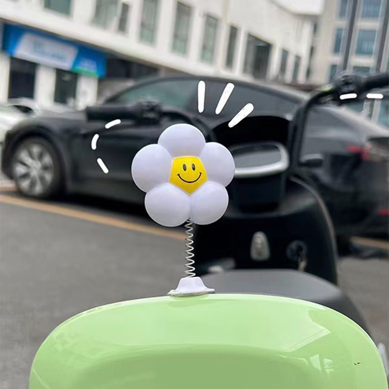 Bông Hoa Lò Xo Gắn Nón Bảo Hiểm, Trang Trí Xe Nhiều Màu Xinh Xắn Cute