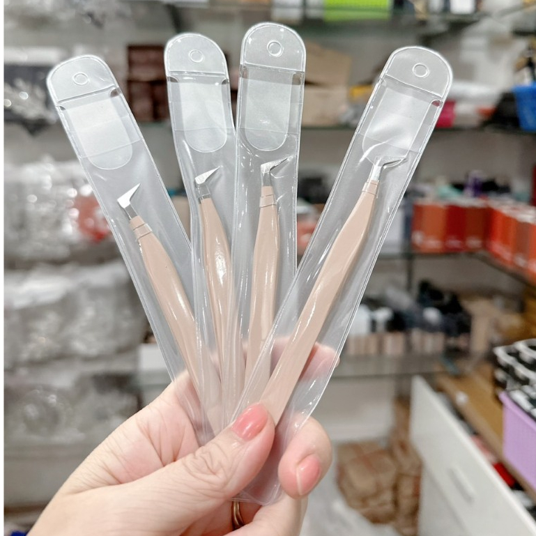 Nhíp nhọn gắn mi mũi cong