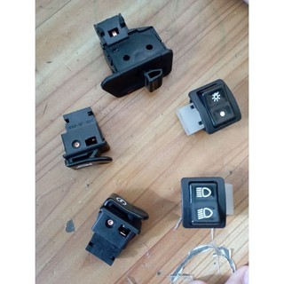 Bộ 5 công tắc đèn, kèn, đề, cospha, xi nhan cho xe wave rs, wave 100, 50cc...