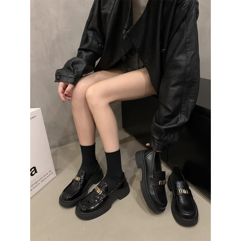 GIÀY LOLITA OXFORD MIU GIÀY LOAFER, GIÀY DÉP NỮ MOCA  đế cao