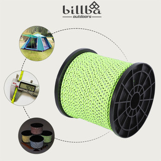 Cuộn dây phản quang 4mm dài 50m dùng dựng lều tarp khi đi du lịch dã ngoại cắm trại - Billba Outdoors