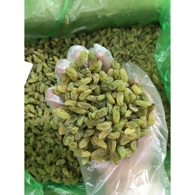 Nho xanh khô dẻo ngọt thơm loại 1 túi 500g- 1kg