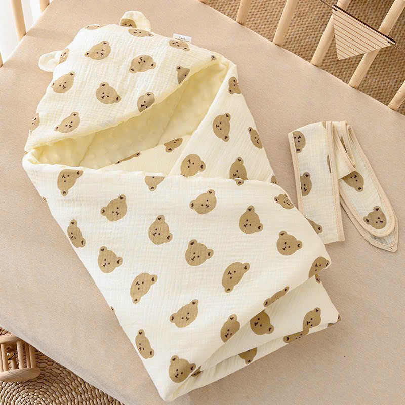 Ủ xô Trần bông lớp nhung bi hạt đậu siêu ấm cho bé - ủ mùa đông ấm áp Best For Baby