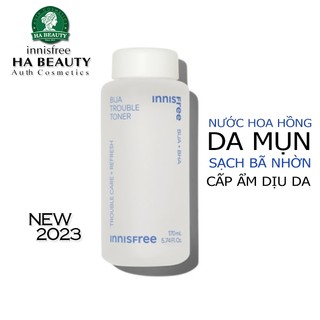 Nước hoa hồng cho da mụn nhạy cảm dưỡng ẩm dịu da Innisfree Bija Trouble Toner 170ml
