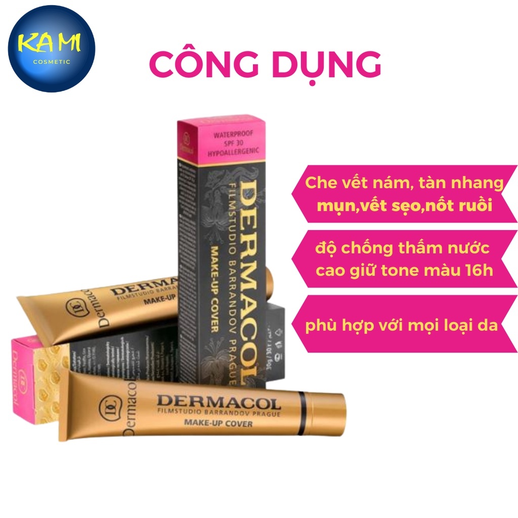 Kem Nền Che Khuyết Điểm,  Dermacol Make up Cover 30g