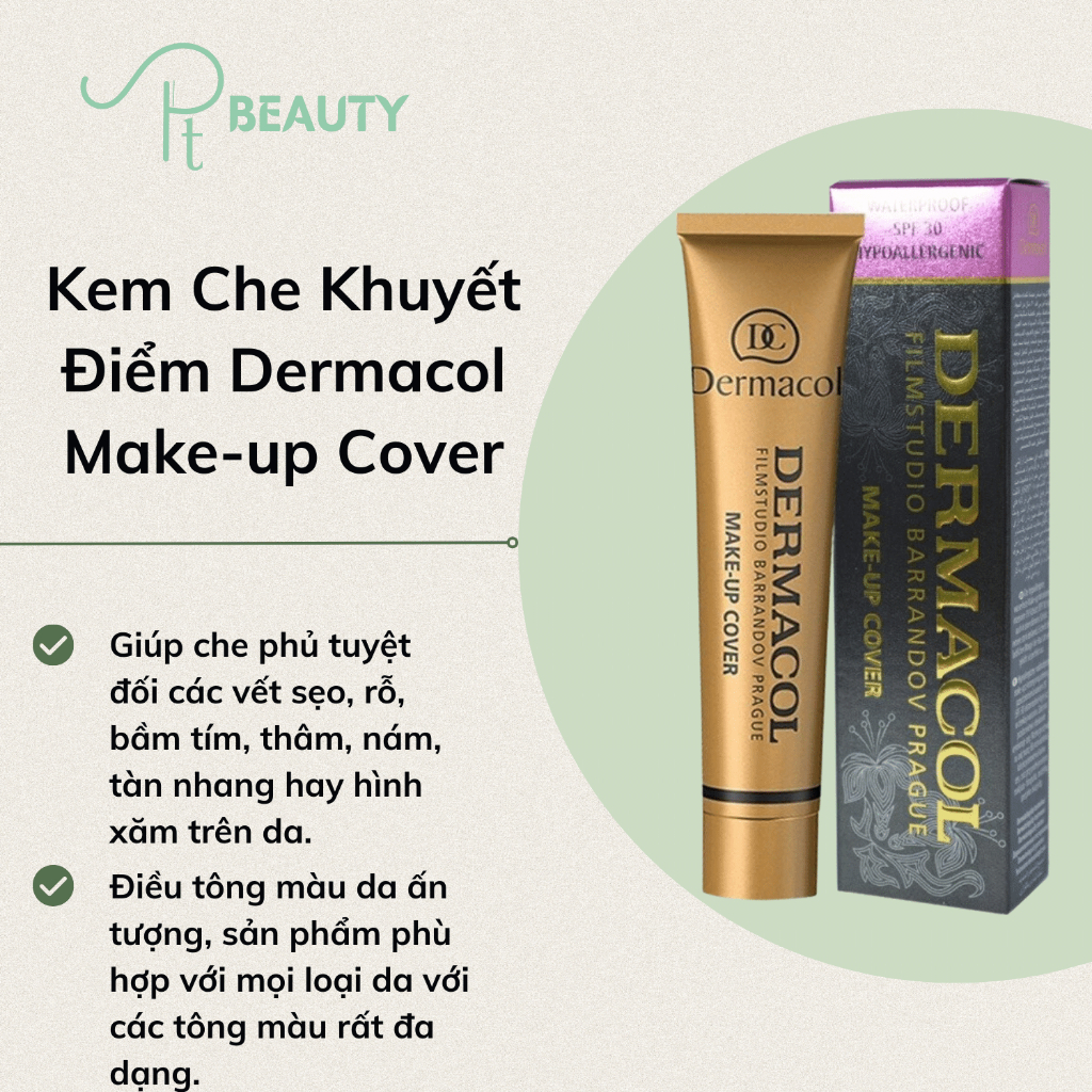 Kem Nền Che Khuyết Điểm,  Dermacol Make up Cover 30g