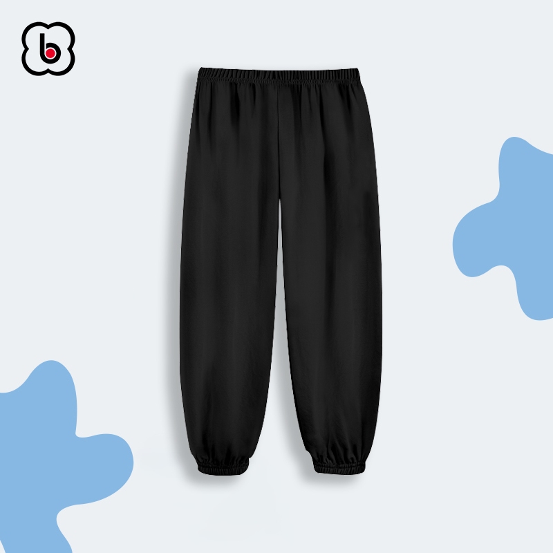 Quần dài bé trai BabyloveGO 2024 vải thun cotton cho bé dáng jogger thể thao năng động QTD01