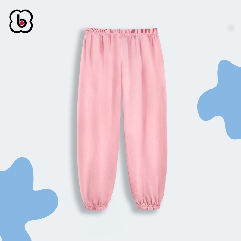 Quần dài bé trai BabyloveGO 2024 vải thun cotton cho bé dáng jogger thể thao năng động QTD01