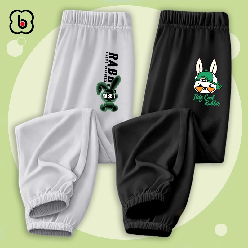 Quần dài cho bé BabyloveGO 2023 quần thu đông bé trai chất thun cotton co giãn dáng jogger