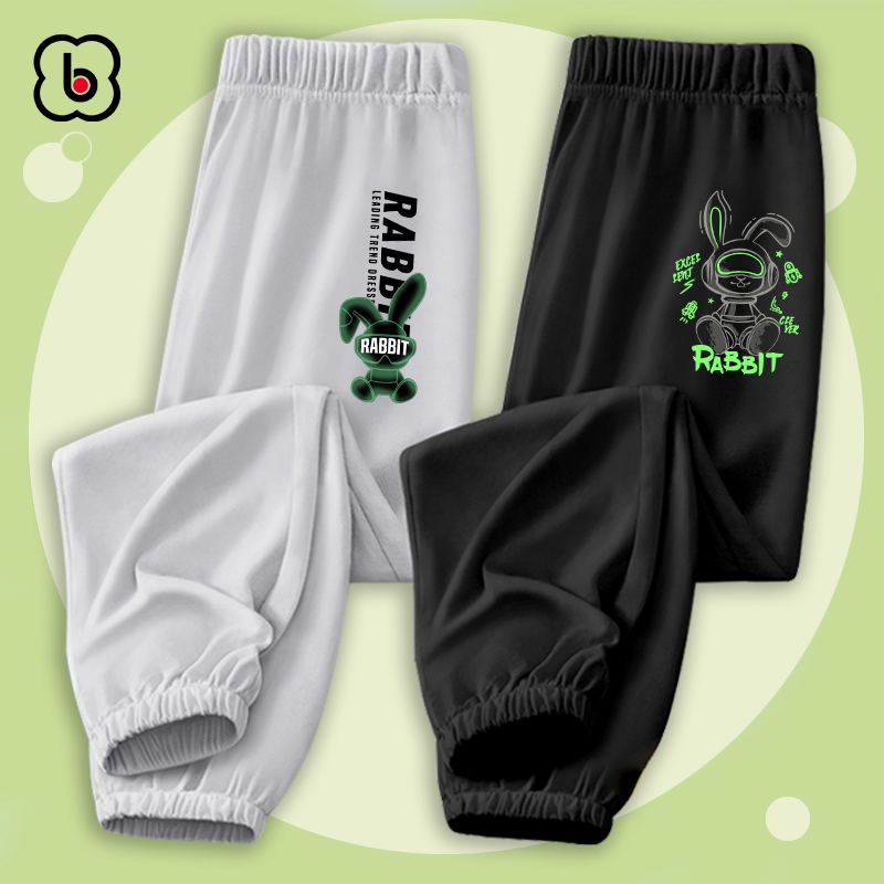 Quần dài cho bé BabyloveGO 2023 quần thu đông bé trai chất thun cotton co giãn dáng jogger