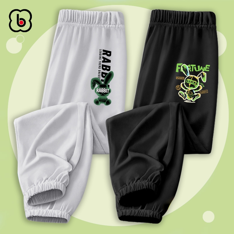 Quần dài cho bé BabyloveGO 2023 quần thu đông bé trai chất thun cotton co giãn dáng jogger