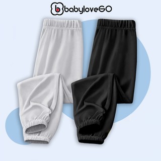  Quần dài bé trai BabyloveGO 2026 vải thun cotton cho bé dáng jogger thể thao năng động QTD01 