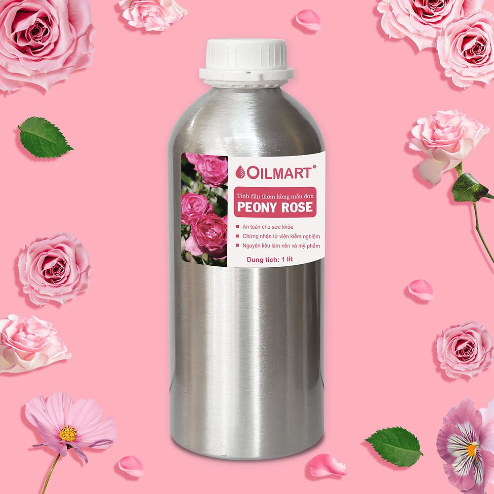 Tinh Dầu Thơm Hồng Mẫu Đơn Oilmart Peony Rose Essential Oil Blend