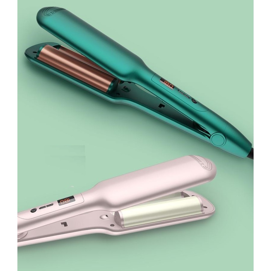 Máy Uốn Duỗi Tóc Làm Xoăn Sóng Nước Hippie Size 25 Màn Hình LCD Chỉnh Nhiệt Phủ Ceramic S.NY 04