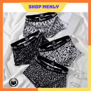 COMBO 4 Quần sịp nam,quần lót nam,boxer thun lạnh cao cấp hoạ tiết độc đáo cho nam