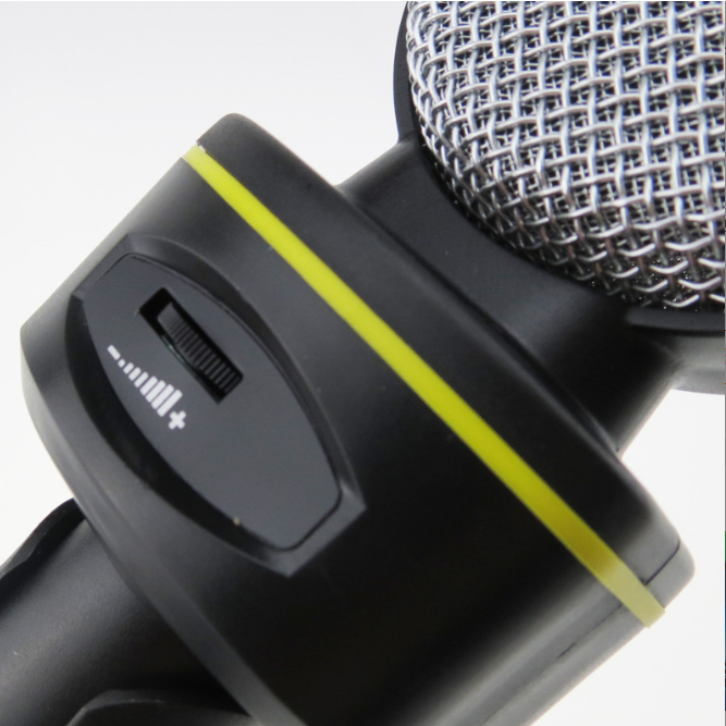 Micro thu âm đa hướng kèm chân đế giao diện 3.5/USB cho máy tính, điện thoại, máy tính bảng