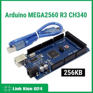 KIT ARDIUNO MEGA2560 R3- CH340 thế hệ thứ  3 (tặng kèm 1 dây nối )