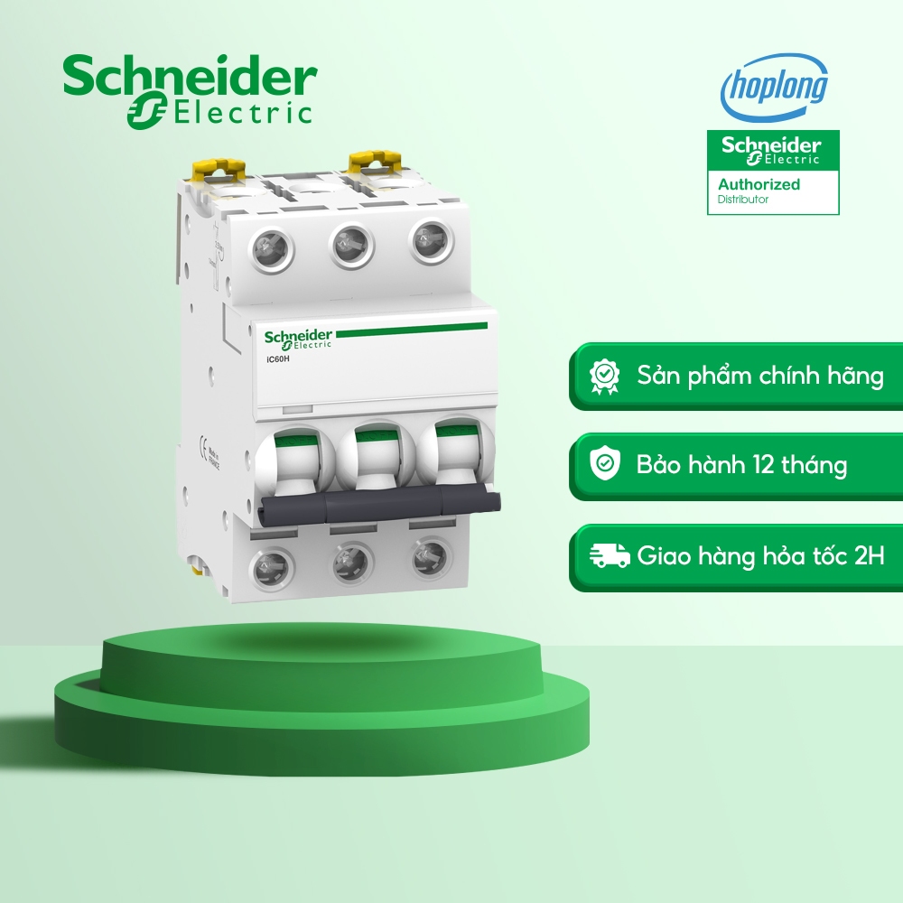 Cầu dao tự động A9F84325 Schneider Acti9 iC60H, 3P, 25A, 10kA