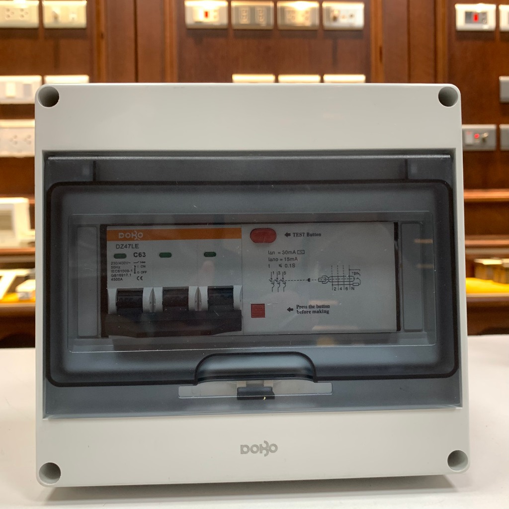 Cầu Dao Chống Giật  RCBO 3 Pha  380V RCBO DOBO KOREA siêu nhạy - 4.5kA 30mA