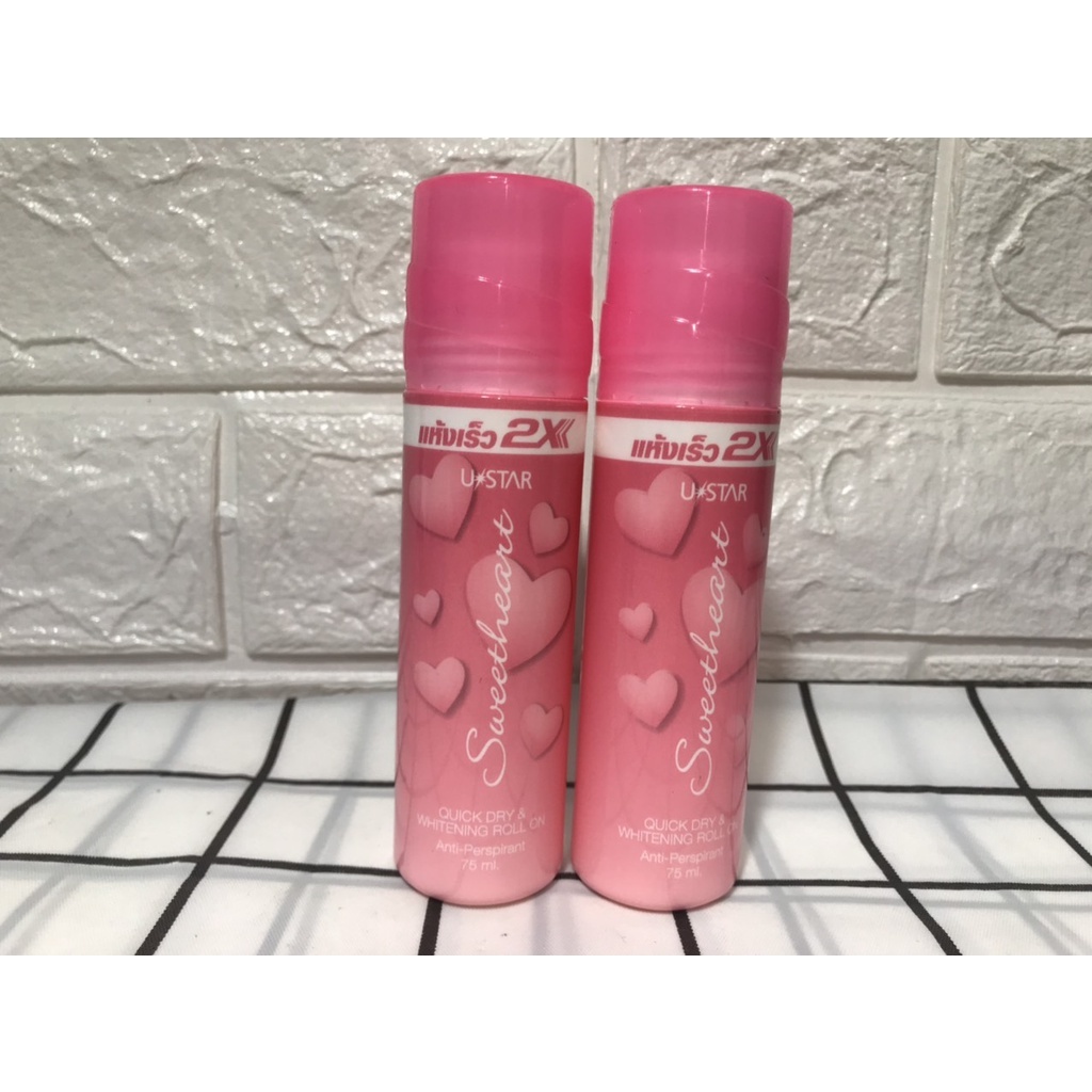Lăn Khử Mùi Trắng Da 2X Ustar Thái Lan 75ml.