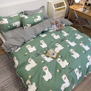 Bộ chăn ga 4 món mèo béo