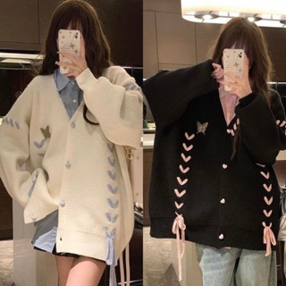 Áo khoác candigan len đan dây khuy tim áo khoác candigan form rộng hàn quốc bigsize Kim Ngân từ 50kg đến 100kg L/XL/XXL