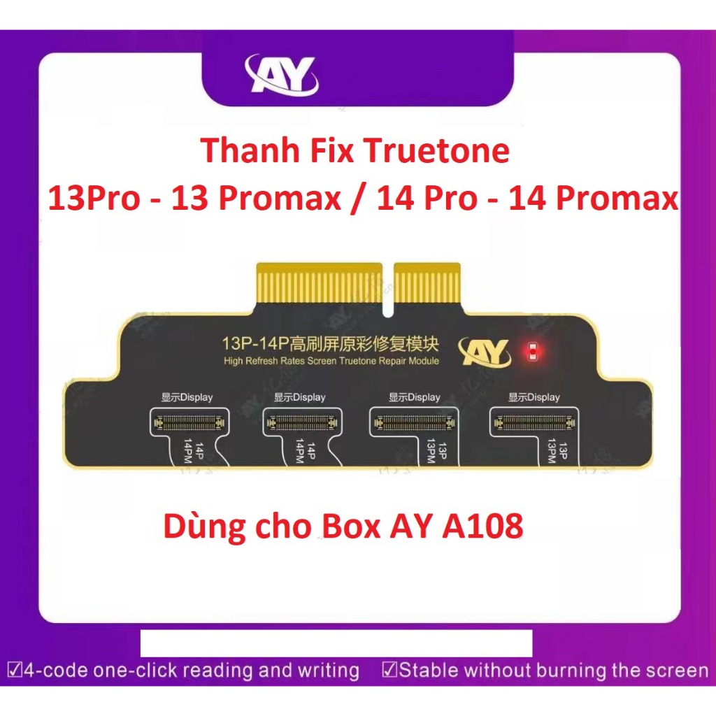 Thanh Fix Truetone IP 8-11 Promax / iP 12-13 Mini / 13 Promax - 14 Promax cho Box AY A108