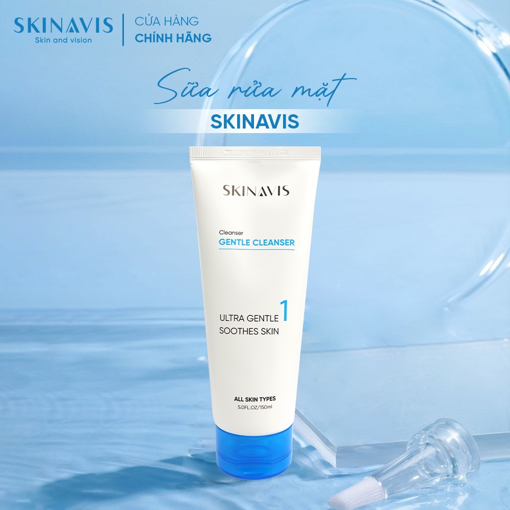 Sửa rửa mặt làm sạch sâu cho da dầu nhạy cảm Skinavis Gentle Cleanser