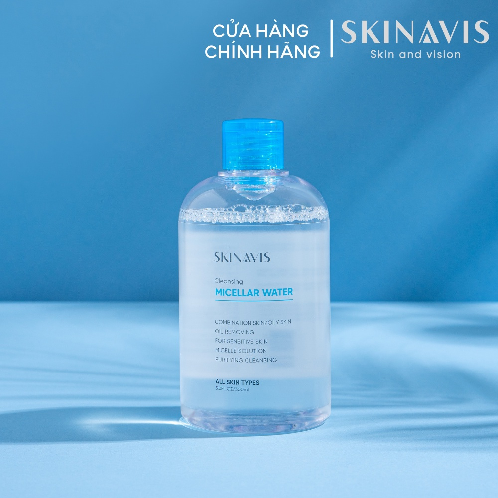 Tẩy trang làm sạch sâu, dịu nhẹ Skinavis Micellar Water 300ml