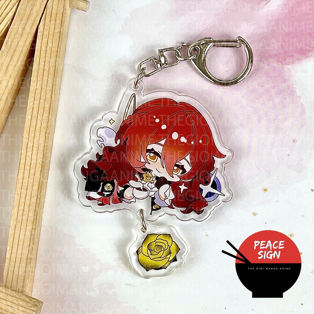 Móc khóa HONKAI STAR RAIL ver TREO THẢ mica trong acrylic chibi anime game cute M1