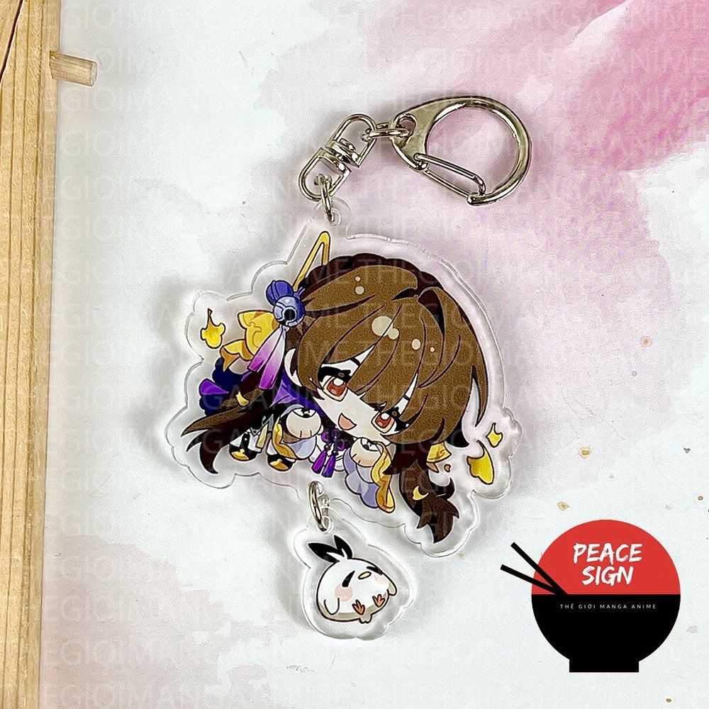 Móc khóa HONKAI STAR RAIL ver TREO THẢ mica trong acrylic chibi anime game cute M1