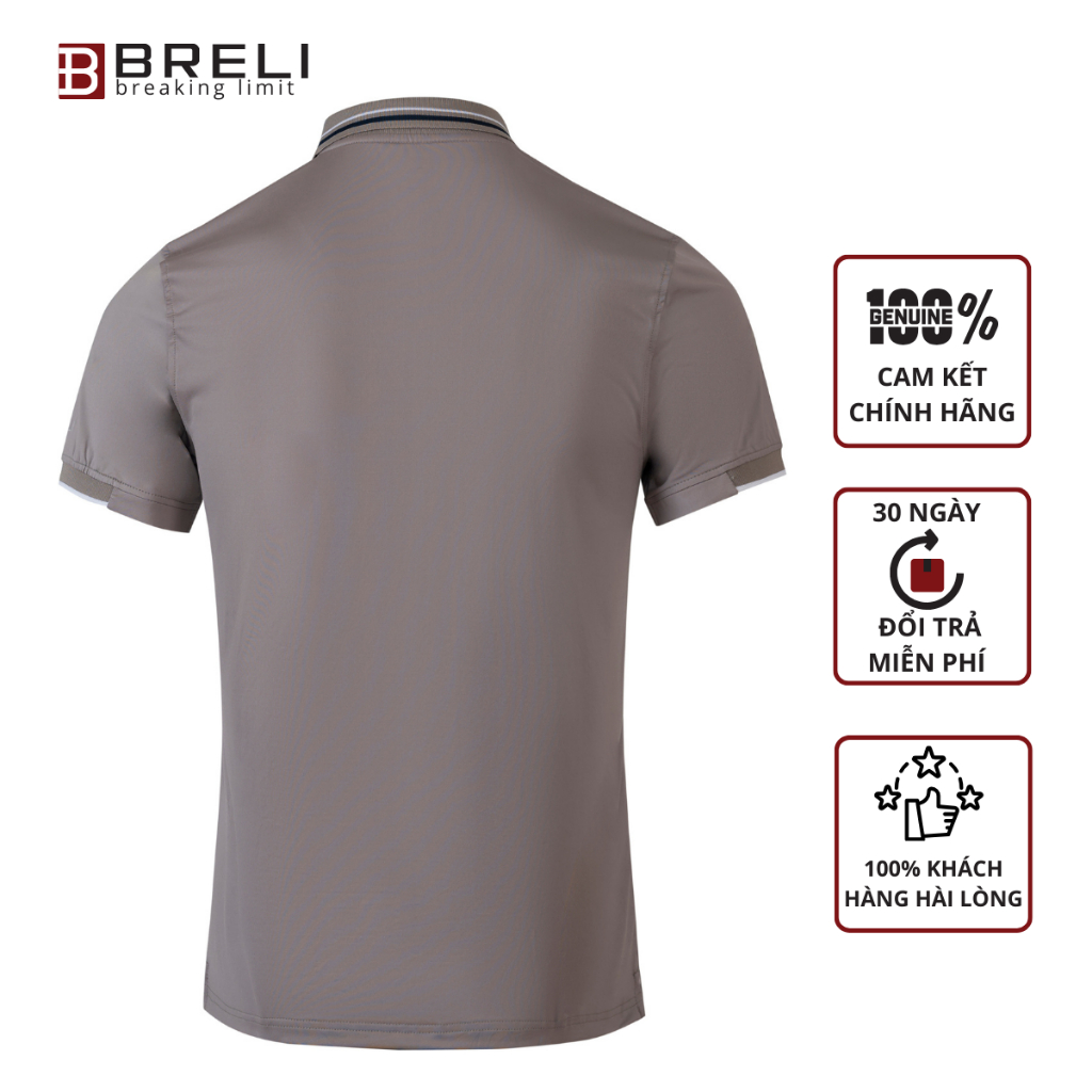 Áo thun nam thể thao Breli - BAS2333-GR