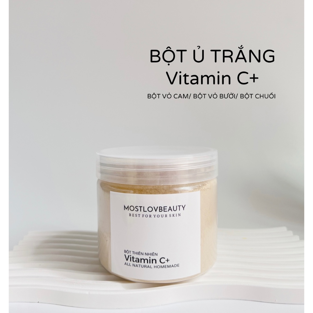 Bột Ủ Trắng Vitamin C Mostlovbeauty, giúp sáng da, mờ thâm và đều màu da