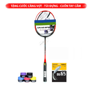 Vợt cầu lông cao cấp 100% Cacbon đan dây rẻ 10kg tặng 3 món quà