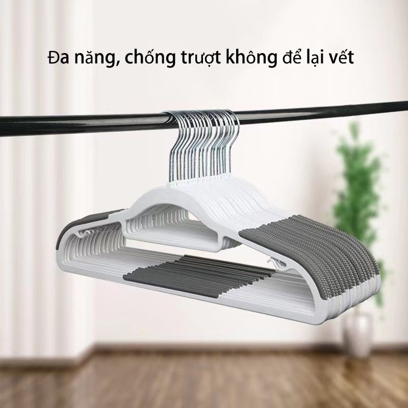Móc treo quần áo khô và ướt chống trượt đa năng chất nhựa,cao cấp,tiện lợi,có khả năng chịu tải mạ