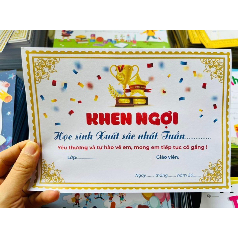 Thư khen ngợi học sinh