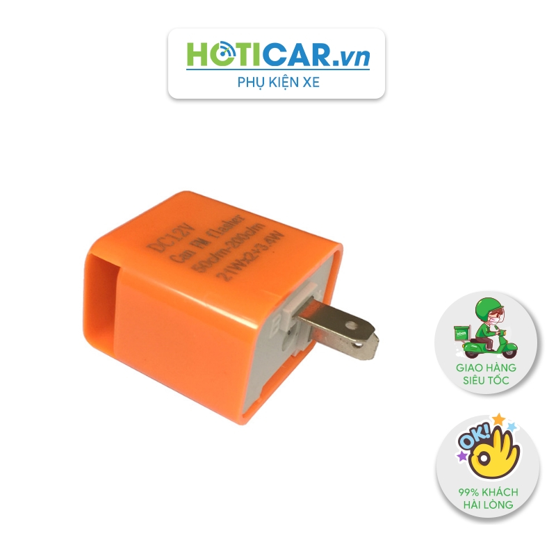 Cục chớp xi nhan điện tử điều chỉnh tốc độ chớp có tiếng kêu HOTICAR CF12-2