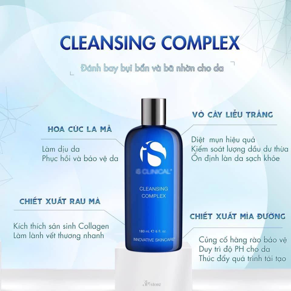 (hàng Cty) Sữa rửa mặt IS Clinical Cleansing Complex 180ml