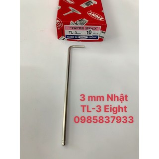 Chìa vặn lục giác chữ L 3 mm đầu bi TL-3 Eight Nhật tại Máy NTT tháo lắp ốc chìm dễ dàng hiệu quả an toàn