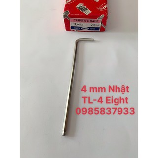 Chìa vặn lục giác chữ L 4mm đầu bi TL-4 Eight Nhật tại Máy NTT tháo lắp ốc chìm dễ dàng hiệu quả lâu dài