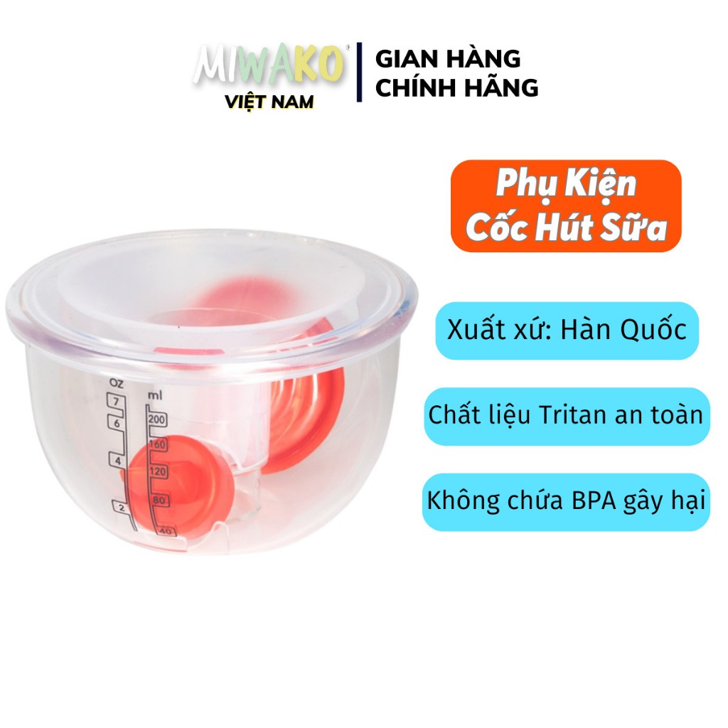 Cốc hút sữa rảnh tay IMANI Hands Free Cup Set, cốc hút sữa phụ kiện cho mẹ chất liệu an toàn