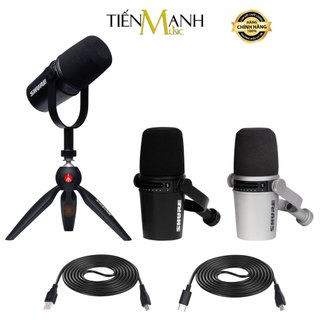 [Chính Hãng] Micro Shure MV7K, MV7S, MV7W, MV7K-BNDL, MV7X - Cổng USB & XLR Livestream Podcast Mic Thu Âm MV7 Microphone