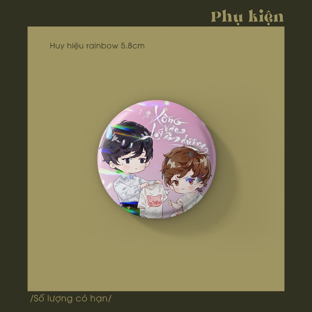 🌟 Phụ kiện huy hiệu, postcard, standee chibi Xông vào lối âm dương 2 | Bookstore KyoPyo