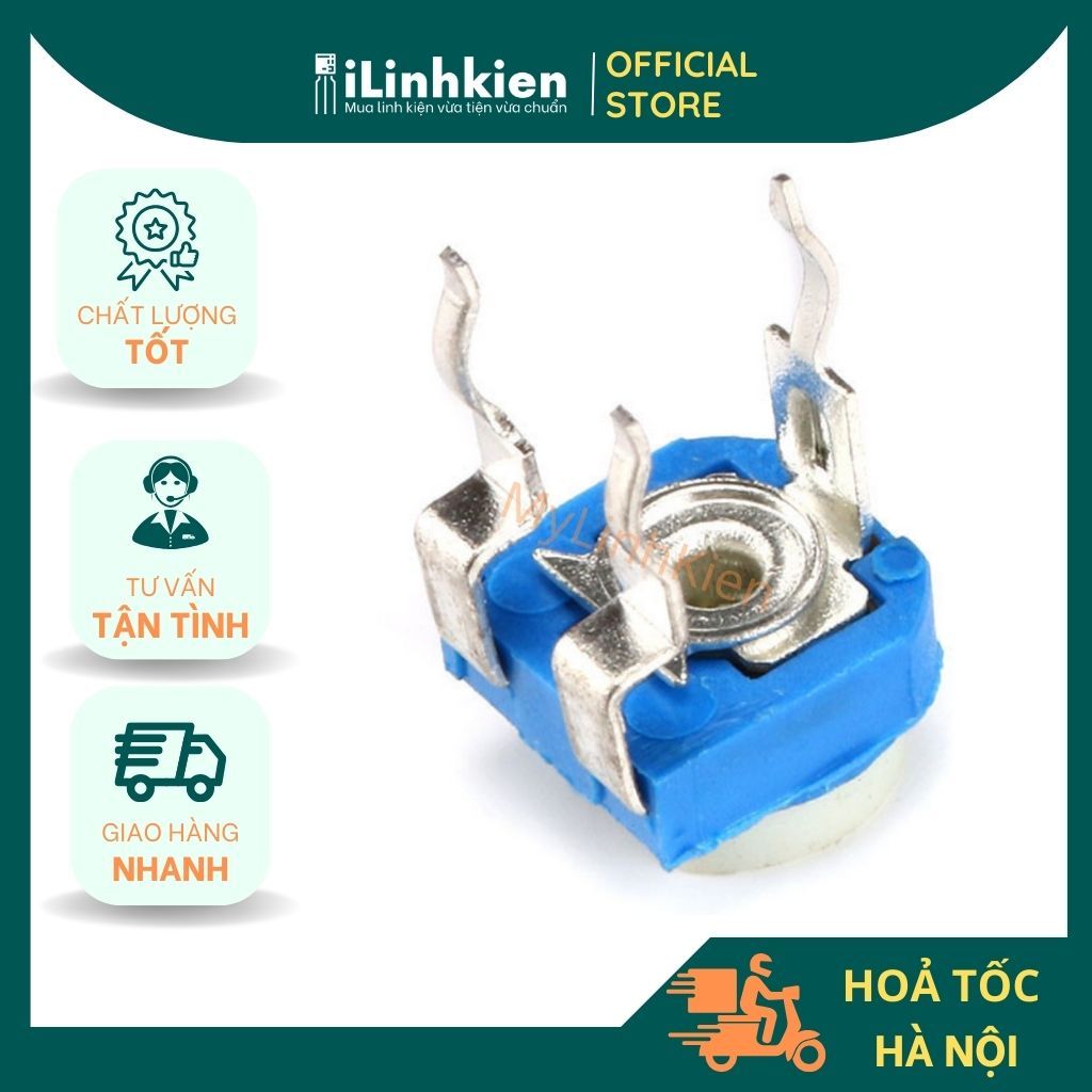 RM065 biến trở tam giác đầy đủ giá trị từ 100R - 1M chất lượng tốt.
