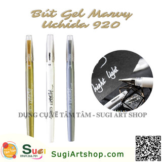 Bút gel trắng / bạc / vàng marvy uchida 920