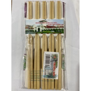 Đũa gỗ lát hoa Trường Sơn (vỉ gồm 10 đôi)