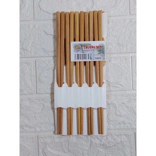 Đũa gỗ sao cao cấp Trường Sơn (1 vỉ gồm 10 đôi)