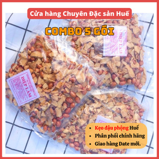 5 gói Kẹo Đậu Phộng Dừa (150gr/gói) - Đặc Sản Huế