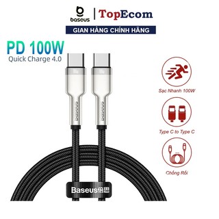 Cáp sạc siêu nhanh type-c to type-c 100w baseus catjk-c sạc nhanh cho laptop điện thoại