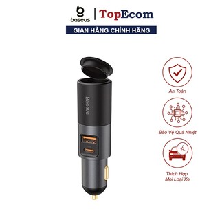 Tẩu Sạc 120W Sạc Nhanh 2 Cổng Trên Ô Tô Xe Hơi Baseus QC 4.0 3.0 PD PPS 120W Type C USB - TopEcom